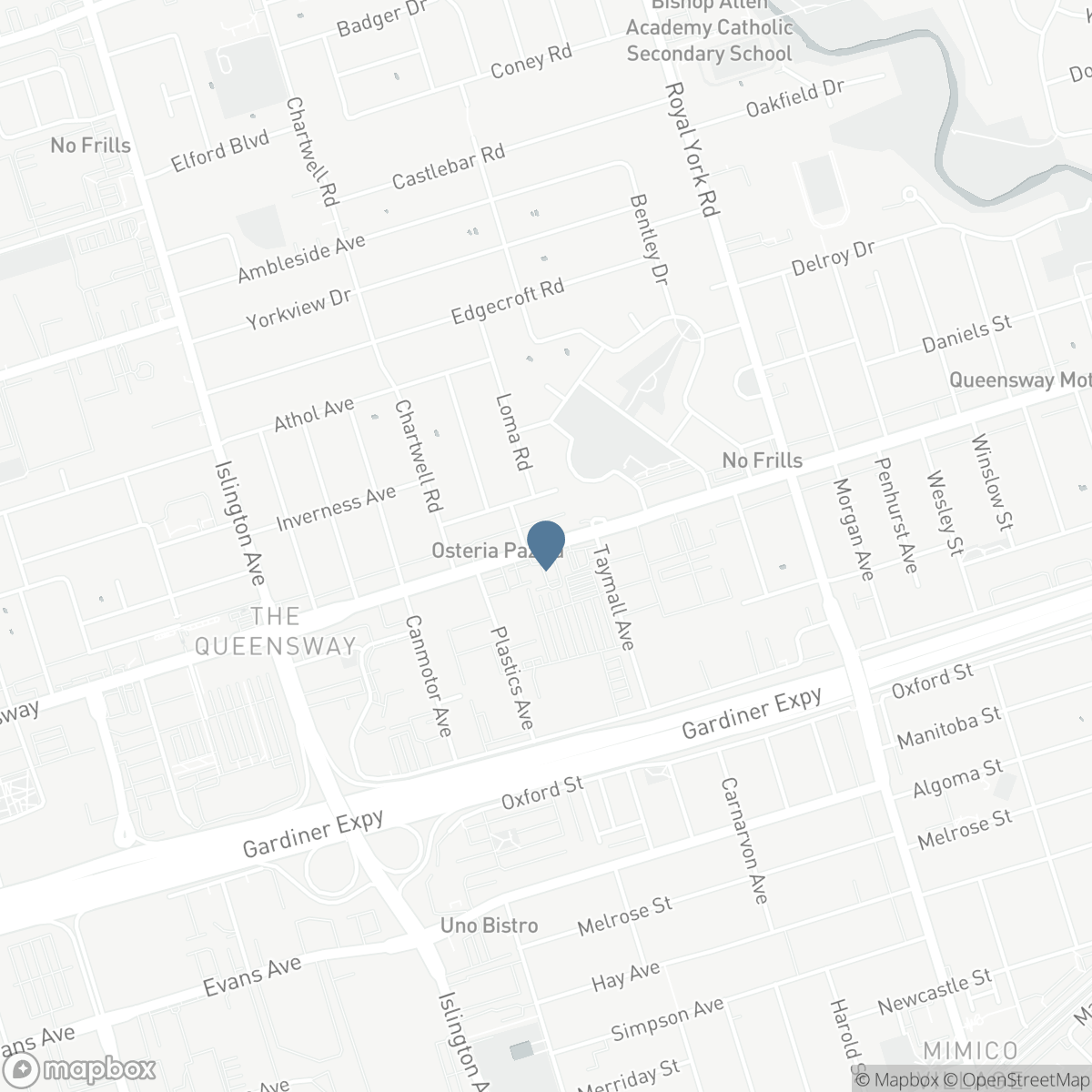 600 THE QUEENSWAY TORONTO W7 WAY, Toronto, Ontario M8Y 1K1
